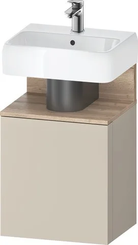 Duravit Qatego Waschtischunterbau wandhängend Taupe Supermatt 440x350x645 mm - QA4076R55830000 QA4076R55830000