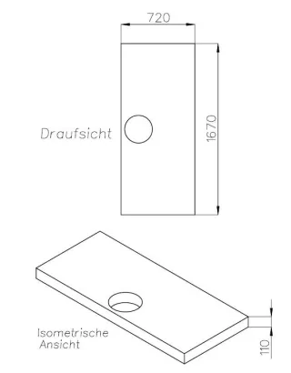 Neuesbad Wannenträger für GKI MIGU Soft ALT 160x90x3,5 SD 94383