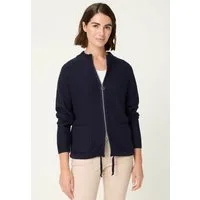 Olsen Cardigan mit Tunnelzug und Stehkragen