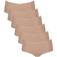 sloggi Panty 6er Pack ZERO Modal 2.0 (Spar-Set, 6-St) Short Slip - Nahtlos - Kein Abzeichnen unter Kleidung