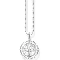 THOMAS SABO Kette mit Anhänger Tree of Love, mit Zirkonia (synth)
