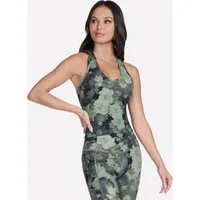 Skechers Sporttop GOFLEX RIB INBLOOM V-NECK TANK mit integriertem BH, feuchtigkeitsableitendes GO FLEX RIB™-Material