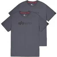 Alpha Industries T-Shirt Alpha Label T-Shirt 2 Pack