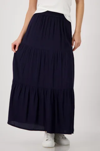 monari - Faltenrock marine - Gr. - 40