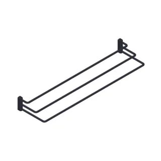 Giese 11833-14 Badetuchhalter Etagere 3-teilig schwarz matt