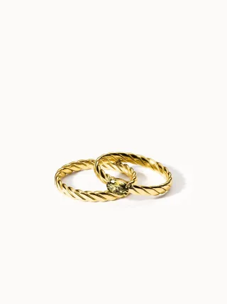 PURELEI Volcano Ring Set