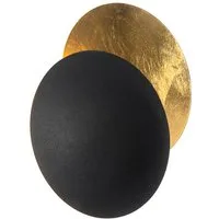 Qazqa Wandleuchte Sunrise, ohne Leuchtmittel, Warmweiß, QAZQA Wand­leuchte, g9, Schwarz, Stahl, Modern