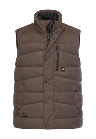 camel active - Gefütterte Cordweste mit Innentaschen dark choclate - Gr. - M