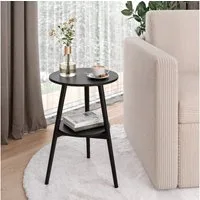 Vicco Couchtisch Rondal, Schwarz, 38 x 38 cm (1-St)