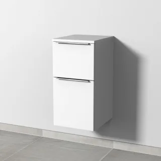 Sanipa 3way Unterschrank mit 2 Auszügen, Weiß-Soft, UM14243 UM14243