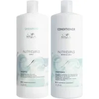 Wella Professionals Haarpflege-Set Wella Professionals Nutricurls Waves Set-Shampoo 1000ml+Cond. 1000ml