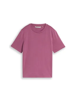 Denim Tom Tailor - Loose Fit T-Shirt dusty berry - Gr. - XS