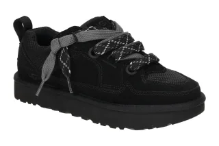 UGG 1168890 BLK LO LOWMEL Damenschuhe Sneaker schwarz Velourleder Mesh PU