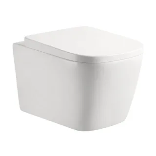 AqvaZone AqvaCeramica Wand-Tiefspül-WC 031915500 weiß, 495 x 365, 3 l/4,5 l, softedge, spülrandlos