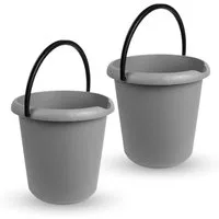 ProHome Putzeimer 5 Liter Eimer, (2-tlg), Haushaltseimer, vers. Farben, Kunststoffeimer, BPA-frei, Made in EU