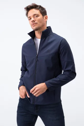 Herren Solid Scuba Zip-Front Jacke