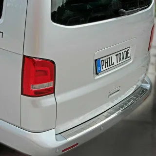 MIT ABKANTUNG LADEKANTENSCHUTZ Edelstahl für VW T5 V / VW T6 VI ab 2003-