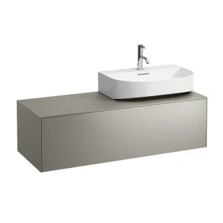 LAUFEN Waschtischunterschrank SONAR f.HWB H816341/2 1175x455 1 Schubl. Ausschnitt re Titan, H4054530 H4054530340421
