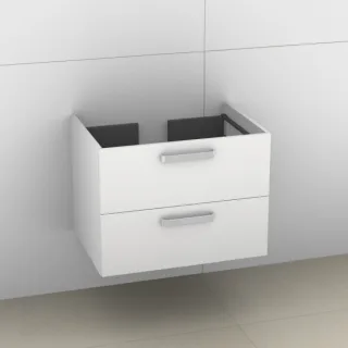 Artiqua 412 Waschtischunterschrank für Ventuno T0017 Weiß Glanz, 412-WU2L-I24-7050-68 412-WU2L-I24-7050-68