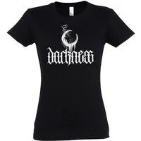 Urban Backwoods Print-Shirt Darkness Damen T-Shirt Eternal Black Gothic Blackmetal Metal Batcave (1-tlg) Bat Moon Dark Mond