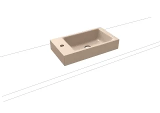 Kaldewei Aufsatzwaschtisch Puro, Modell 3166 ohne Überlauf 550x300, 906906003030 906906003030