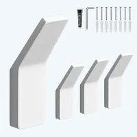 Mai & Mai Wandgarderobe Kleiderhaken Garderobenhaken 4 Stück BxTxH: 24x9x75cm Stalo-13, aus hochwertiger Zinklegierung, Minimalistische Design