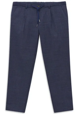Bugatti Herren Bundfaltenhose mit Stretch und easy-care Funktion