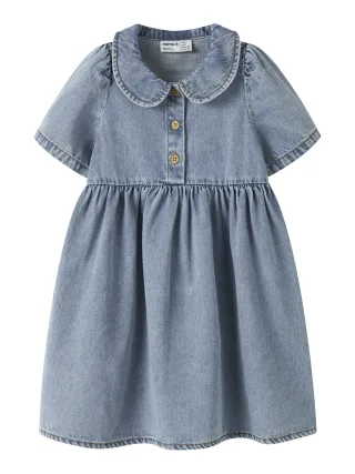 NAME IT - NMFPOPPY DNM DRESS 5011-OV H Medium Blue Denim - Gr. - 116