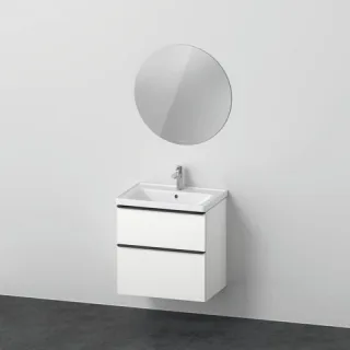 Duravit D-Neo Möbelwaschtisch mit Waschtischunterbau und Spiegel 650x480x2000 mm - DE010901818 DE010901818