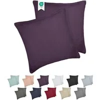 BARBONS Kissenbezug 100% Baumwolle Kissenbezug, weiche Kopfkissenbezug, Kissenhülle, (2 Stück), 165 g/m², Jersey