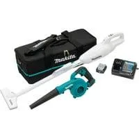 Akku-Kombo-Kit CLX245SAX1, 12Volt, Laubbläser blau/schwarz, Li-Ionen-Akku 2,0Ah, Akku-Staubsauger und Akku-Gebläse
