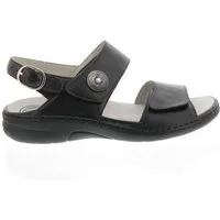 Waldläufer Waldläufer Sandalette Gunna 204001-186-001, Glattleder, Schwarz, Pro-A Sandale