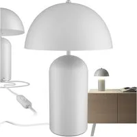 tectake Schreibtischlampe Retro-Tischlampe, Stabil, nicht relevant, Kleine Retro-Tischleuchte im angesagten 70er-Jahre Pilzdesign