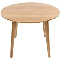 holz4home® Esstisch Rund aus Eichenholz Massiv I Wohnzimmertisch Modern, Rund