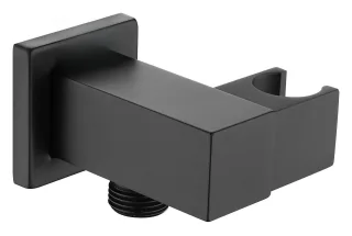 Neuesbad Serie 310 Schwarz Eck CONNECTIONS Verstellbar mit Dusche BRACKET, Quadratisch NB1DENACN58K1
