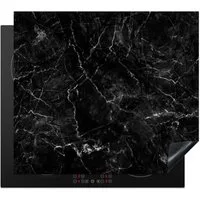 MuchoWow Herd-Abdeckplatte Marmor - Keramik - Linie, Vinyl, (1 tlg), Cerankochfeld Abdeckung, Herd Abdeckplatten Vinyl, 58.3x51.3 cm