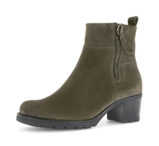 Gabor Stiefelette "St. Tropez", Blockabsatz, Boots mit Zierreißverschluss außen, G-Weite