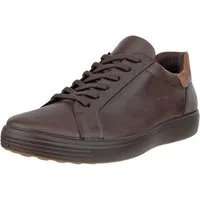 Ecco Soft 7 Easy Slip Lace (Premium-Leder) braun Herren Sneaker