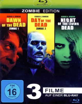 Dawn of the Dead - Day of the Dead - Night of the living Dead (3Filme) [Blu-ray]