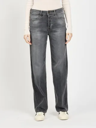 GANG Damen Jeans 94JUL - comfort straight fit Jeans worn midgrey