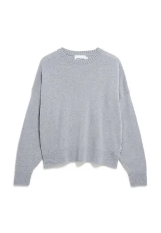 Armedangels - Pullover aus recyceltem Kashmir Mix - Kaarali grau - Gr. - M