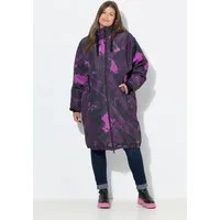 Laurasøn Wintermantel Funktionsmantel mit Druck oversized Teddyfutter