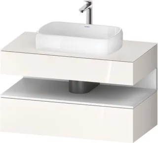 Duravit Qatego Konsolenwaschtischunterbau wandhängend Weiß Hochglanz 1000x550x600 mm - QA47310182200 QA4731018220000