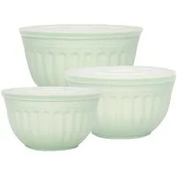 Greengate Vorratsdose Schüssel-Set mit Deckel Alice Pale Green (3-teilig)