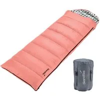 Skandika Schlafsack Iceland, Polycotton, atmungsaktiv, Innentasche mit Klett (2-Wege-Reißverschluss mit Kälteschutz, Stoffsteg, Webbandklemmschutz), 3 Jahreszeiten, 220 x 80 cm, koppelbar, bis -10° C, Packsack
