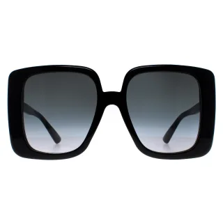 Gucci Quadratische Damen Sonnenbrille Schwarz Grau GG1314S