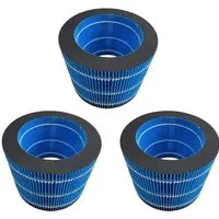 Trade-Shop Ersatzfilter Luftfilter 3x passend für Philips FY3446/30 Luftbefeuchter, Zubehör für Philips FY3446/30 / Luftbefeuchter-Zubehör, Rundfilter / Luftfilter mit 19cm Durchmesser
