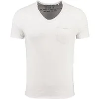 Key Largo T-Shirt Water vintage Look uni Basic MT00780 V-Ausschnitt unifarben kurzarm slim fit