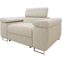 MIRJAN24 Sessel Torezio Cord, Einstellbare Kopfstützen, 134x102x70-90 cm