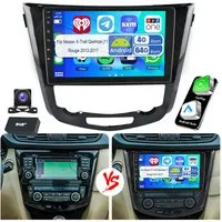 ESSGOO Android15 Autoradio Carplay Für Nissan X-Trail Qashqai j11 Rouge 13-17 Autoradio (DAB (optional), DAB+ (optional), 4+64GB(optional), RDS, AM, FM, Carplay Android Auto Bluetooth EQ USB GPS Navi WIFI Touchscreen)